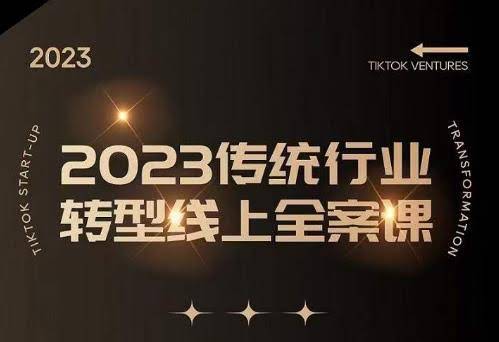 数据哥2023传统行业转型线上全案课，2023年传统行业如何转型线上，线上创业/传统转型避坑宝典