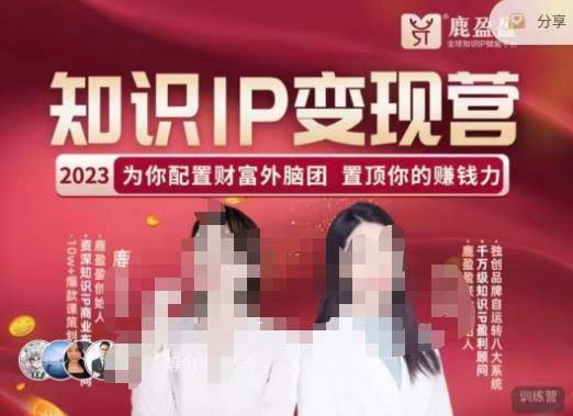 鹿盈盈-知识IP变现实操营，​普通人可复制的知识产品落地实操课，​带你打通知识IP变现底层逻辑